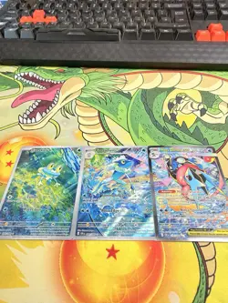 Mega Greninja EX SIR 116/086 Chaos Rising With 3 Card Art NM Pokemon TCG - Image 1