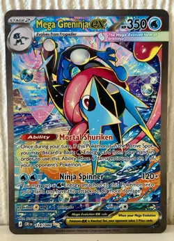 Pokemon TCG Mega Greninja Ex SIR 116/086 Chaos Rising Chase Card Near Mint - Image 1