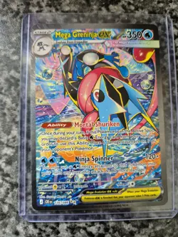 Pokemon TCG Mega Greninja EX 116/086 Secret Rare sir chaos rising - Image 1