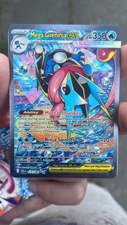Pokemon TCG Mega Greninja ex 116/086 Chaos Rising SIR - PACK FRESH NM - Image 1