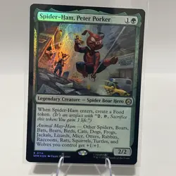 Spider-Ham, Peter Porker, MTG, Marvel's Spider-Man, Magic, 114 - FOIL! - RARE - Image 1