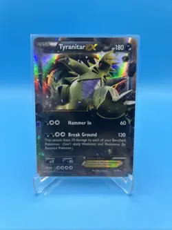 Pokemon TCG Tyranitar EX Ultra Rare Holo Card 42/98 Ancient Origins - Image 1