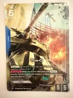 The-O GD03-002 LR+ Alt Art Steel Requiem Gundam TCG Card Game CCG English - Image 1