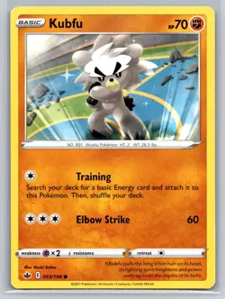Kubfu 093/198 Chilling Reign Common Fighting Type Pokemon TCG Single Card - Image 1