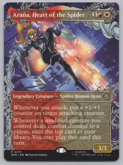 MTG - Arana, Heart of the Spider (Borderless) - Spider-Man (SPM) -r478 - Image 1