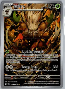 Shiftry 163/162 Illustration Rare Pokemon Card SV05: Temporal Forces - Image 1