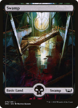 Swamp (FOIL) x1 - MTG Streets of New Capenna SNC #276 - Image 1