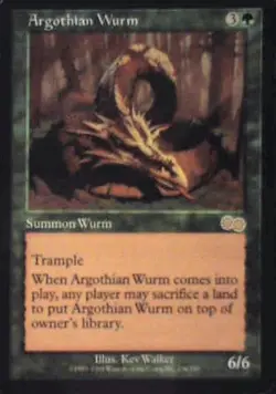 Argothian Wurm - Urza's Saga: #236, Magic: The Gathering Nm C344 - Image 1