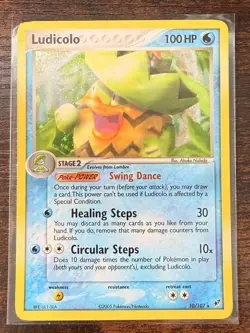 Pokemon - Deoxys - Ludicolo 10/107 Holo Rare - Moderately Played ! - Image 1