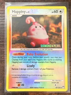 Pokemon - Burger King - Happiny 052/123 Reverse Holo Promo - Damaged ! - Image 1