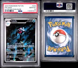 2024 POKEMON PAF EN-PALDEAN FATES #225 PALAFIN ILLUSTRATION RARE - PSA 10 💎 - Image 1