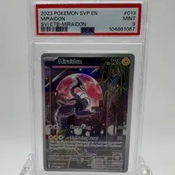 Pokemon TCG SVP Miraidon #013 SVI ETB PSA 9 Promo - Image 1