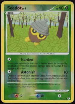 Seedot 78/111 MP Rising Rivals Common Reverse Holo Pokemon - Image 1
