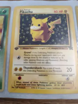 1999 Pokemon Pikachu #1 Black Star Promo Ivy Pikachu WOTC NM Vintage Rare HP - Image 1