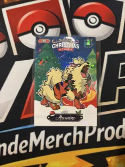 Rare Full Art Pokemon Christmas Collectoons Card Arcanine (Peru) Low Pop - Image 1