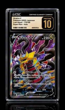 CGC Pristine 10 Giratina V 110/100 Japanese Lost Abyss Full Art SR Pokemon - Image 1