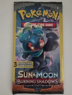 Pokemon Card - Burning Shadows - 3 Card Booster Pack - New Factory Sealed - Image 3