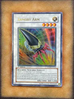 Yugioh Armory Arm DP08-EN016 Ultra Rare 1st Ed LP - Image 1