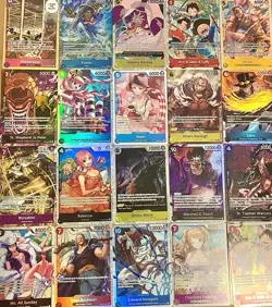 One Piece tcg Card Game 100+ Cards Collection Mixed Lot w/ 11 FOILS Included - Image 2