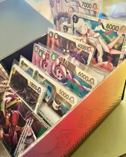 One Piece tcg Card Game 100+ Cards Collection Mixed Lot w/ 11 FOILS Included - Image 3