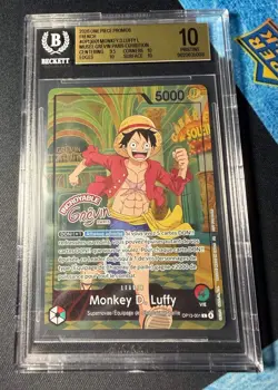 2026 One Piece Monkey D. Luffy Grevin Paris French Museum Promo BGS 10 - Image 1