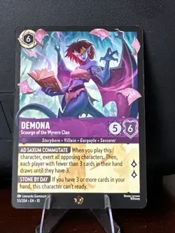 Disney Lorcana - Demona - Scourge of the Wyvern Clan 55/204 WITW Cold Foil - Image 1