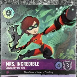 Disney Lorcana Attack Of The Vine Mrs Incredible 213/207 Epic Foil NM - Image 5