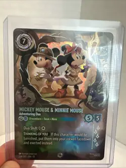 Lorcana Mickey Mouse & Minnie Mouse ENCHANTED 228 Attack Of The Vine SHIPS ASAP - Image 2