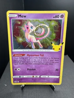 Pokemon TCG SWSH Celebrations Mew Holo Rare 011/025 LP/NM - Image 1