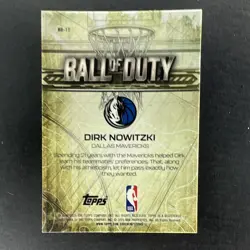 Topps 2025-26 Chrome Ball of Duty Dirk Nowitzki Mavericks #BD-17 /199 HOFer - Image 2