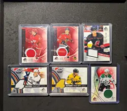 2025-26, 24-25 SP Game Used Memorabilia Jersey Cards 6-Card Lot AR/RS/4 Nations - Image 1