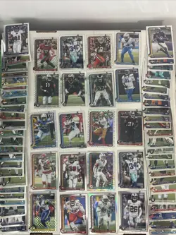 2025 NFL TOPPS Chrome Huge 175+ Card Lot RC Inserts 50+ Refractor Parallels - Image 1