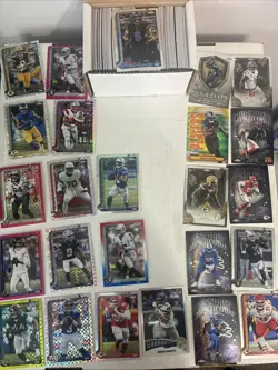 2025 NFL TOPPS Chrome Huge 175+ Card Lot RC Inserts 50+ Refractor Parallels - Image 4