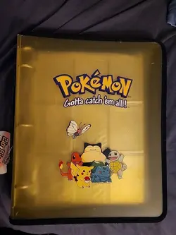 Pokemon Card Storage 3 Ring Zipper Binder Gotta Catch Em All Folder 1999 - Image 1