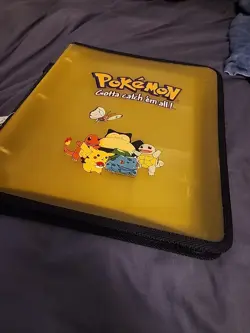 Pokemon Card Storage 3 Ring Zipper Binder Gotta Catch Em All Folder 1999 - Image 2
