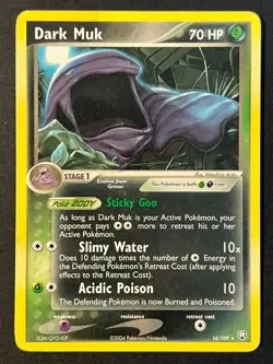 Dark Muk 16/109 EX Team Rocket Returns Rare Pokemon Card LP - Image 1