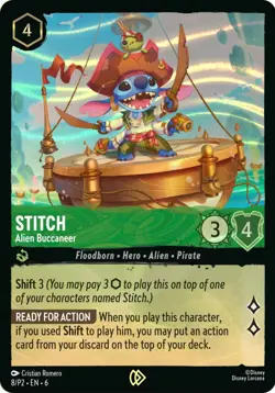 Stitch - Alien Buccaneer (Stitch Collector's Gift Set Promo) (8) [Promo Cards] N - Image 1