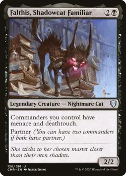 Falthis, Shadowcat Familiar CMR 126 Normal English NM - MTG - Image 1