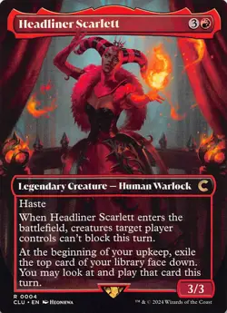 Headliner Scarlett (Borderless) CLU 4 English NM - MTG - Image 1