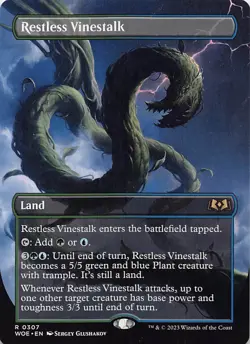Restless Vinestalk (Borderless) R Wilds of Eldraine 307 NM - Image 1