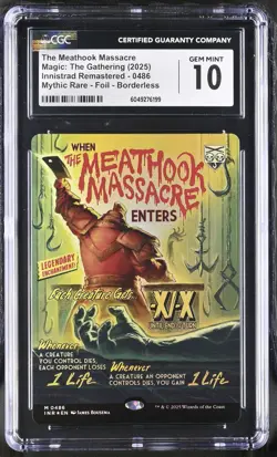 THE MEATHOOK MASSACRE Innistrad Remastered Borderless Poster Foil CGC 10 MTG - Image 1