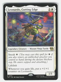 Leonardo, Cutting Edge 15 Magic Teenage Mutant Ninja Turtles *NM* - Image 1