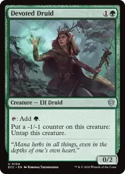 DEVOTED DRUID X 4 N/M LORWYN ECLIPSED MAGIC THE GATHERING - Image 1