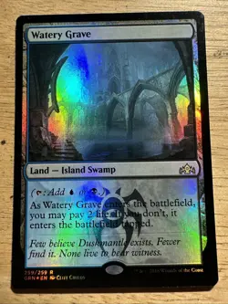 MTG - Watery Grave - Guilds of Ravnica (GRN) - Foil - NM - Image 1
