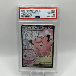 2025 Pokemon Jtg En-Journey Together #173 Lillie's Clefairy Ex Ultra Rare PSA 10 - Image 1