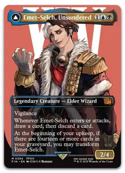 Emet-Selch, Unsundered (Borderless) #394 (NM) Final Fantasy FIN Magic MTG - Image 1