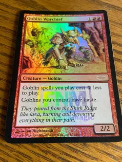 MTG Goblin Warchief - FNM Promos #5 FOIL - Image 1