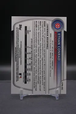 2025 Bowman Draft | Ethan Conrad | 1st Bowman Aqua Lava Auto /199 | Cubs - Image 2