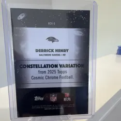 👀2025 Cosmic Chrome Football Derrick Henry Ravens Constellation Var BCV-6 🔥 - Image 2