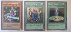 Yu-Gi-Oh! Dark Magician Knight Ultra Rare Promo Set - ROD-EN001, EN002 & EN003 - Image 1